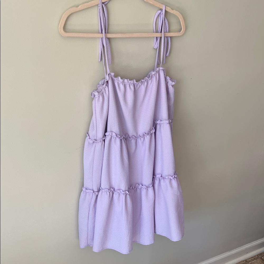Fashion Nova Lilac Ruffle Kids Dress